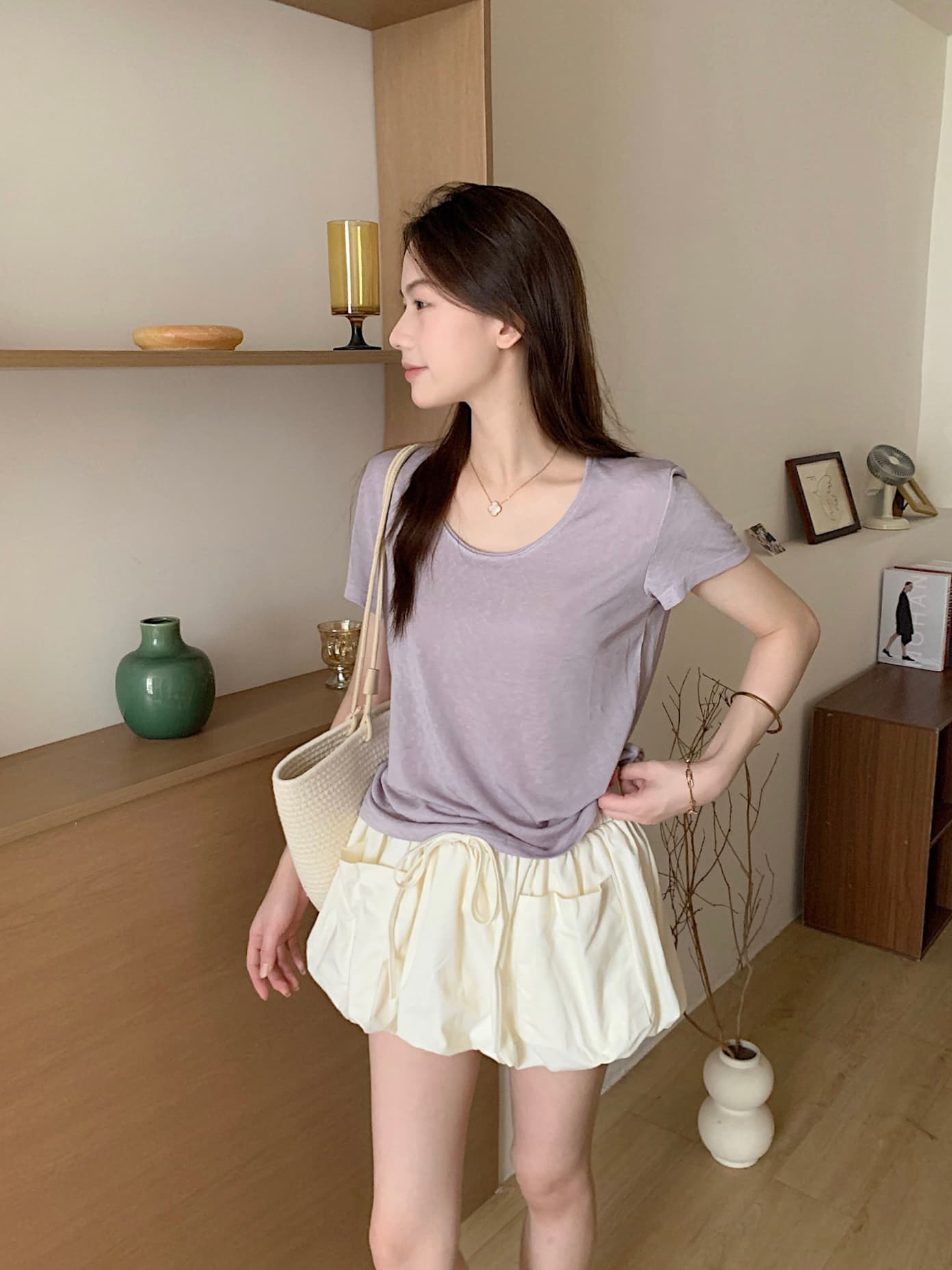 실사 여름 켜기 새로운 편안함 라이 경기 서울 얼음 센스 가면 단색 반팔 티셔츠 한국 스타일 캐주얼 슬림해 보이는 질감 맨위 상세 이미지 29