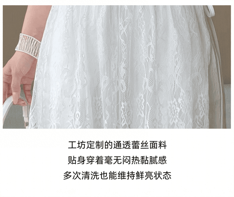 탈착식 레이스 랩스커트팬츠 도루 센스 아세트산 와이드 레그 팬츠 디자인 센스 세련된 다용도 단색 차가운 랩스커트팬츠 바지 상세 이미지 8