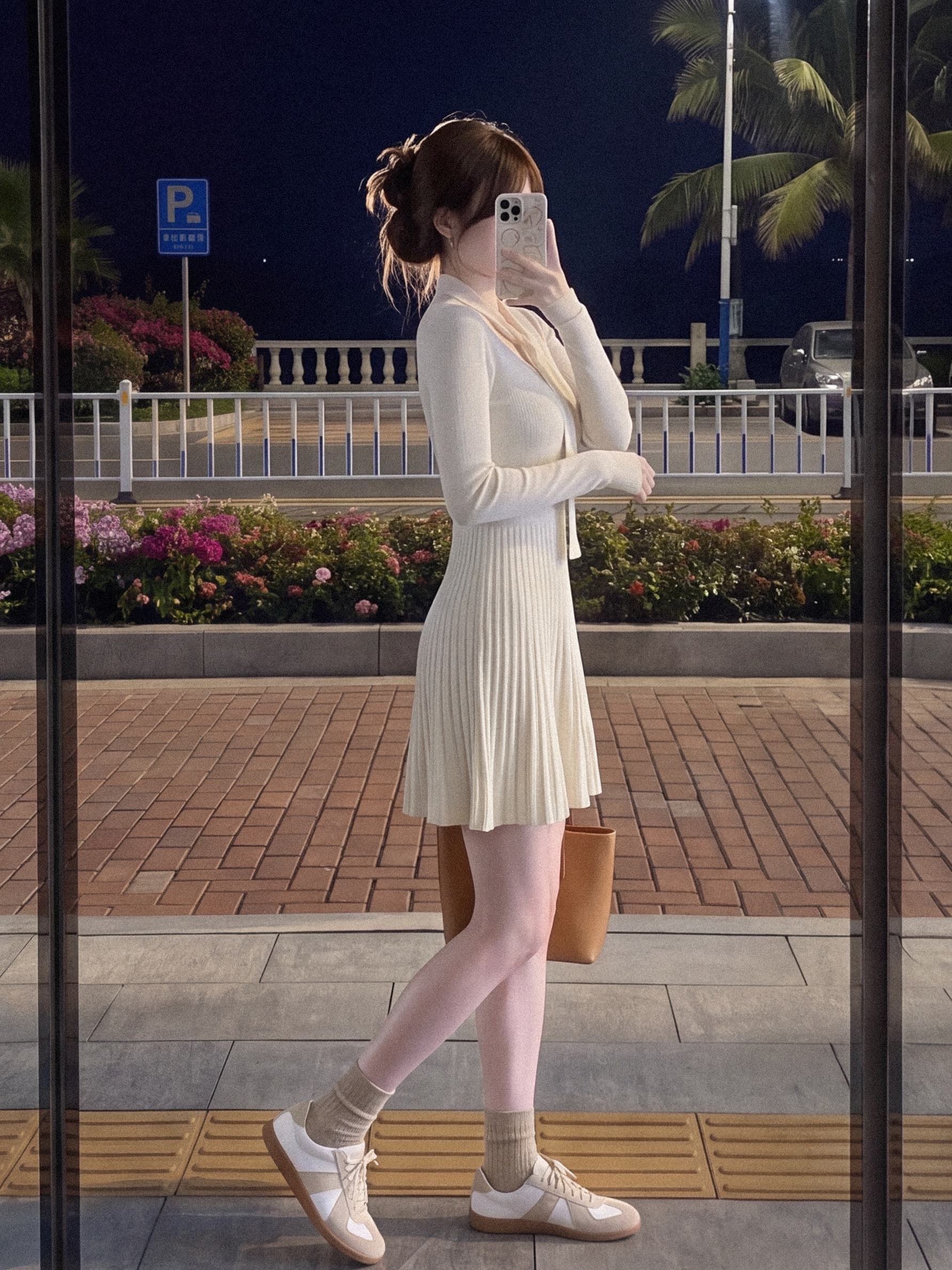 실사 재고 있음 품격 소녀 센스 레이스업 V넥 몸매 가꾸기 드레스 부유 한 가족 천 골드 miu 부서 착용 가져 가라. 가을 상세 이미지 2