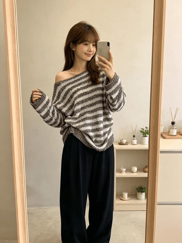 높음 물품 조기 멋진 가을 센스 벨트 실 홀로우 아웃 니트 자외선 차단 블라우스 여성 2026 새로운 루즈핏 외부 잡아라. 의류 상세 이미지 13