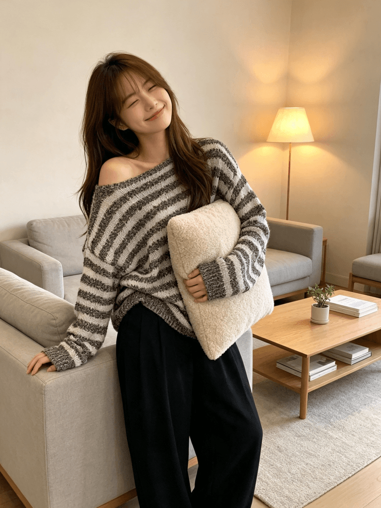 높음 물품 조기 멋진 가을 센스 벨트 실 홀로우 아웃 니트 자외선 차단 블라우스 여성 2026 새로운 루즈핏 외부 잡아라. 의류 상세 이미지 22