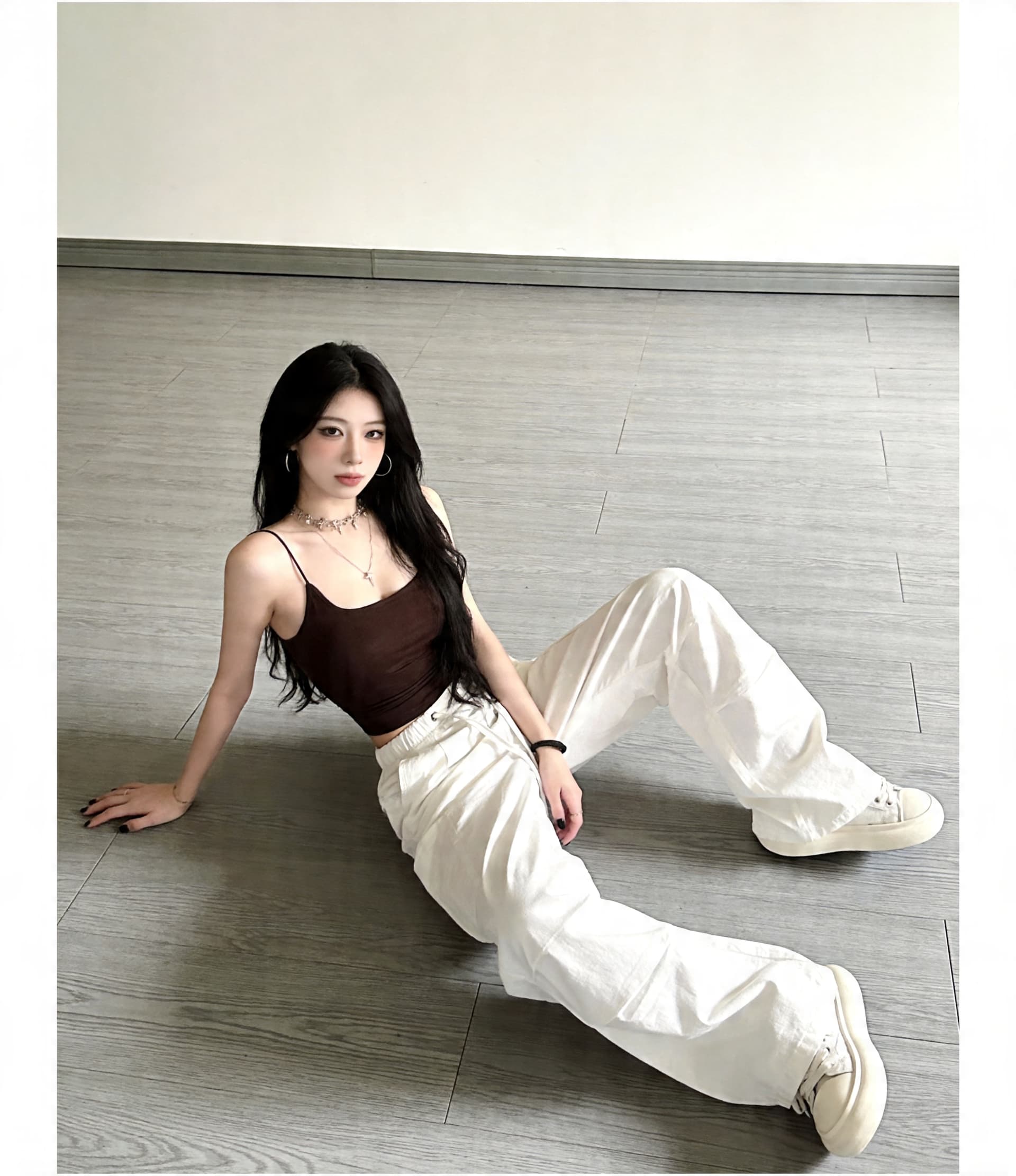 실사 150 작은 짧은 남자 속도 건조한 워크웨어 팬츠 여성 가을 캐주얼 조거 와이드 레그 팬츠 스트레이트 착륙 낙하산 병 바지 상세 이미지 5