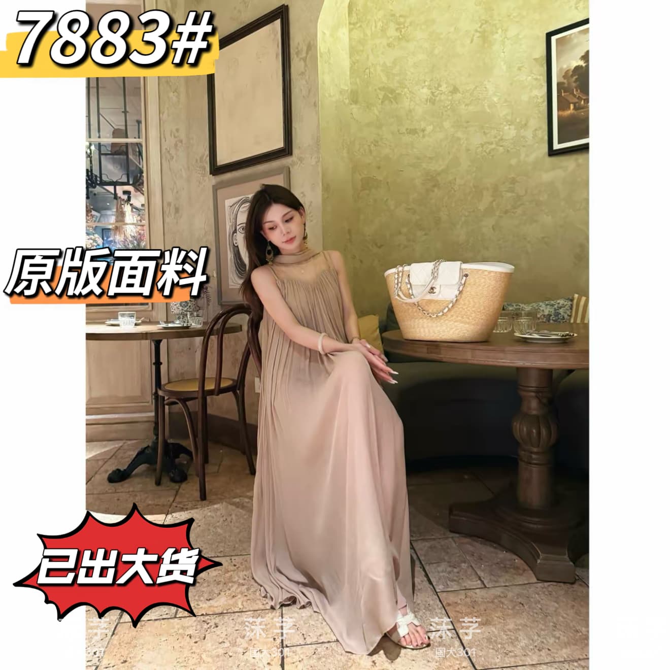 리우 사실 남쪽 법도 가짜 z1552 여름 새로운 프랑스식 빛 럭셔리 비싼 가스 슬림해 보이는 섹션 드레스