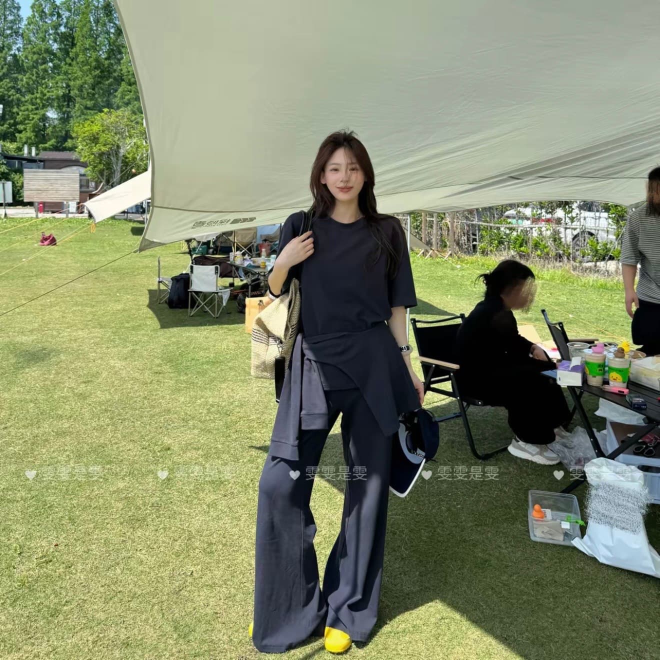 원자바오 원자바오 예 원자바오 캐주얼 순간 느긋한 느슨함 게으른 필수 면 센스 3종 세트 이미지 3