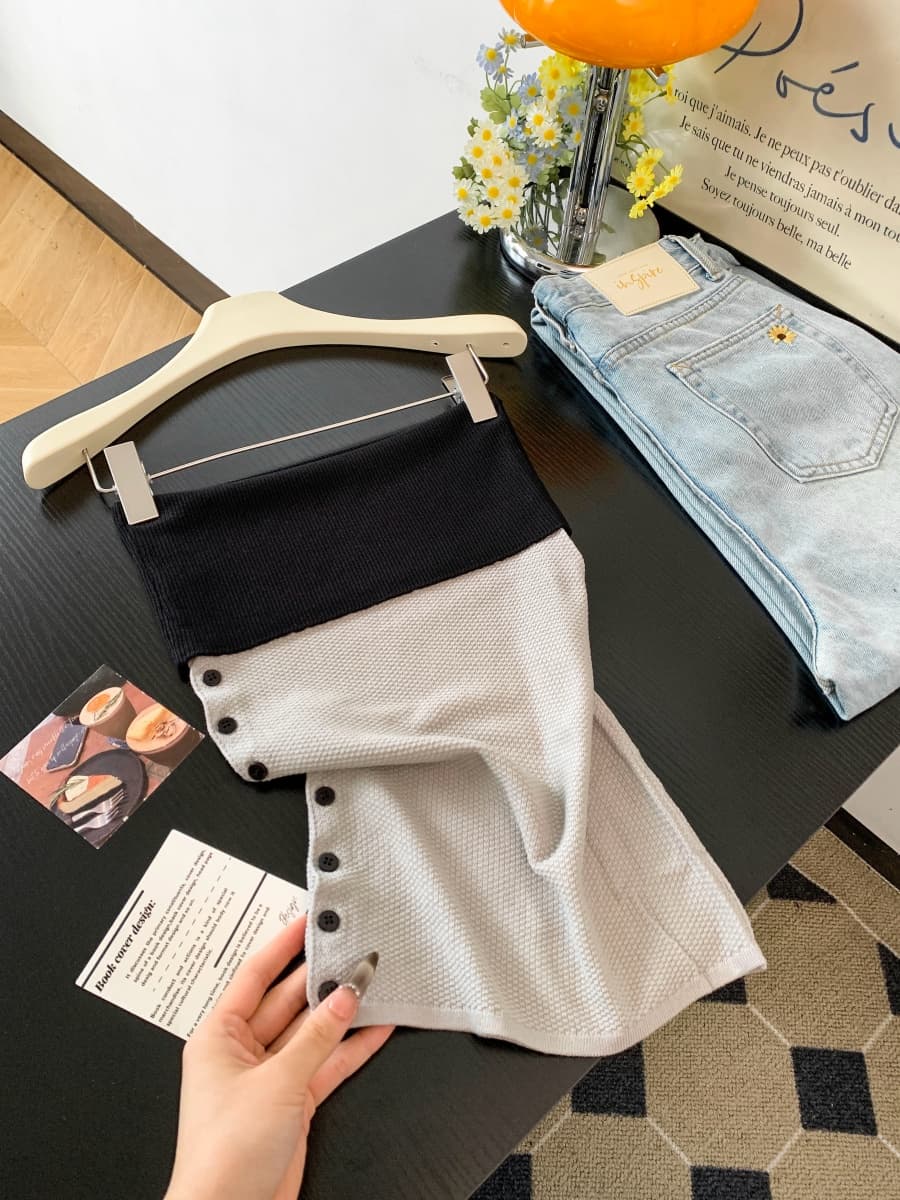 한 부서 아름다운 배색 튜브탑 조끼 슬립 여성 여름 핫걸 외출용 디자인 센스 자이언트 잘 생긴 ~ 중 민소매 맨위 상세 이미지 16