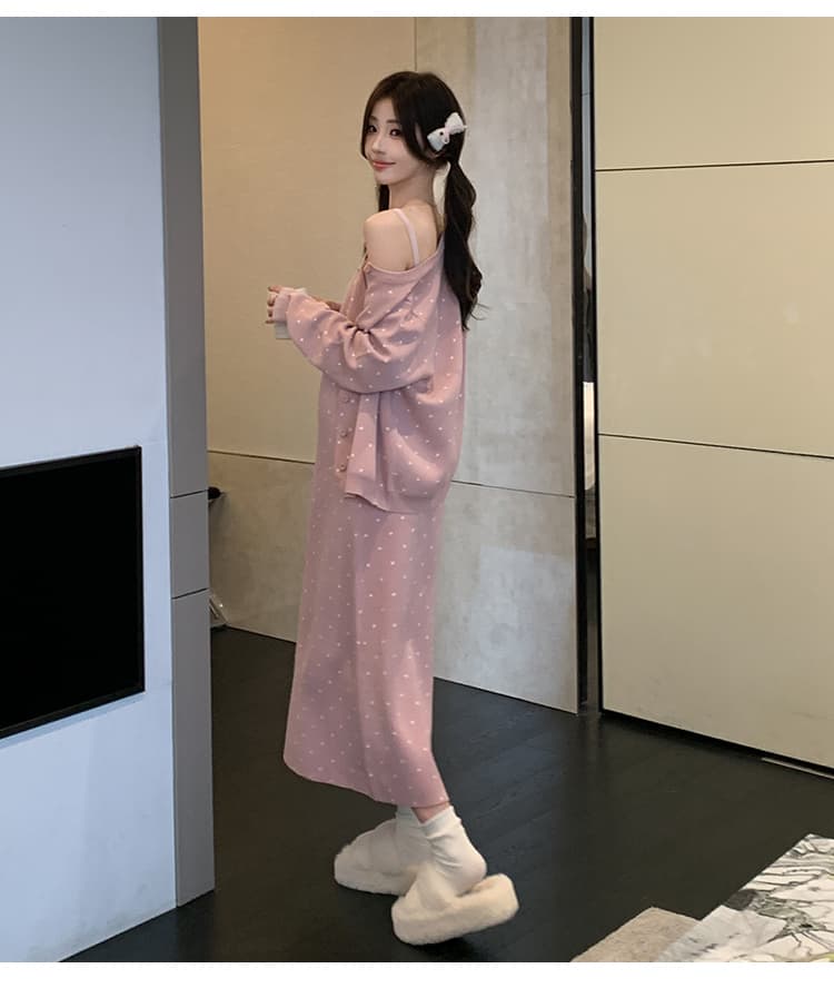 2026 가을 겨울 새로운 게으른 착용 가져 가라. 투피스 세트 상세 이미지 38