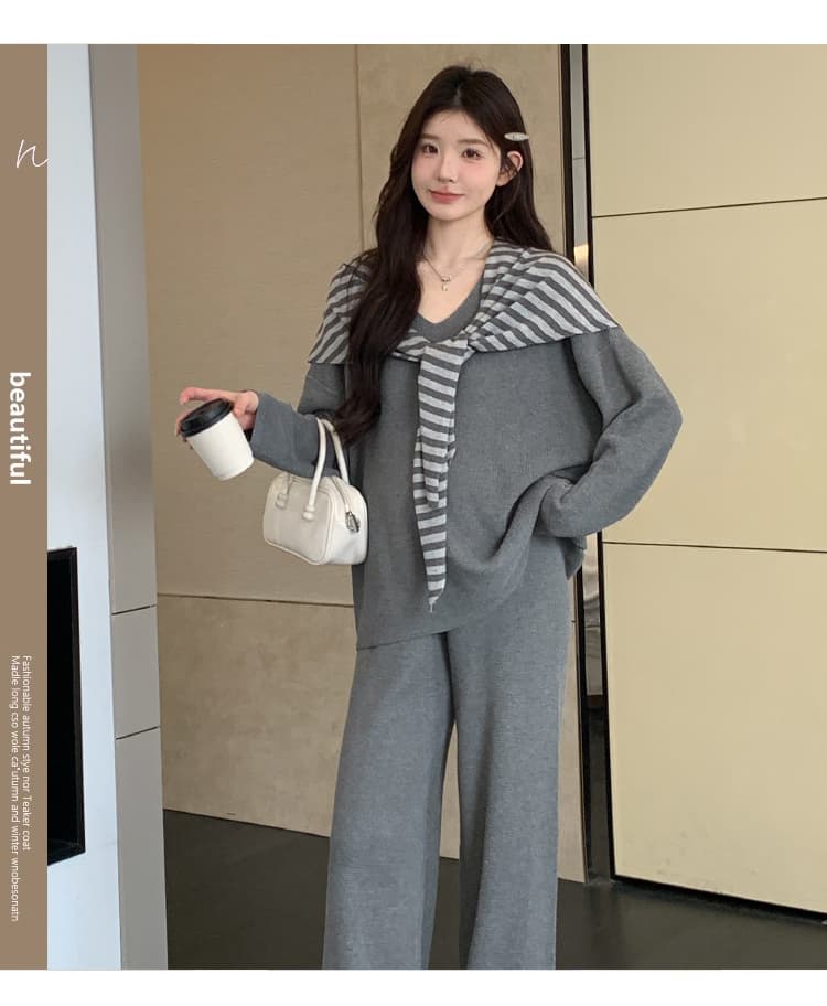 2026 가을 새로운 느긋한 게으른 착용 가져 가라. 세트 상세 이미지 6
