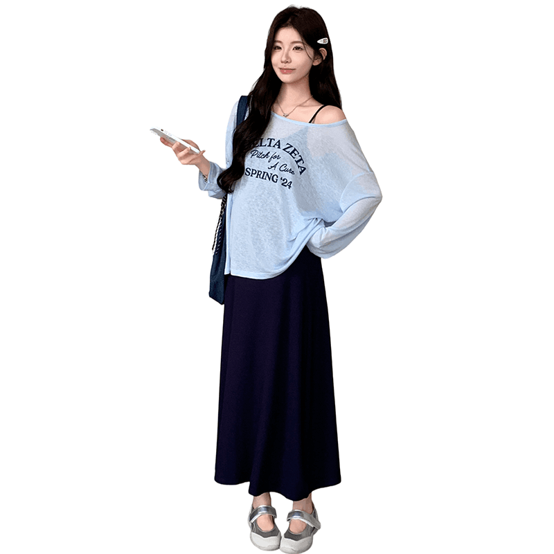2926 이른 가을 새로운 게으른 착용 가져 가라. 투피스 세트 이미지 6