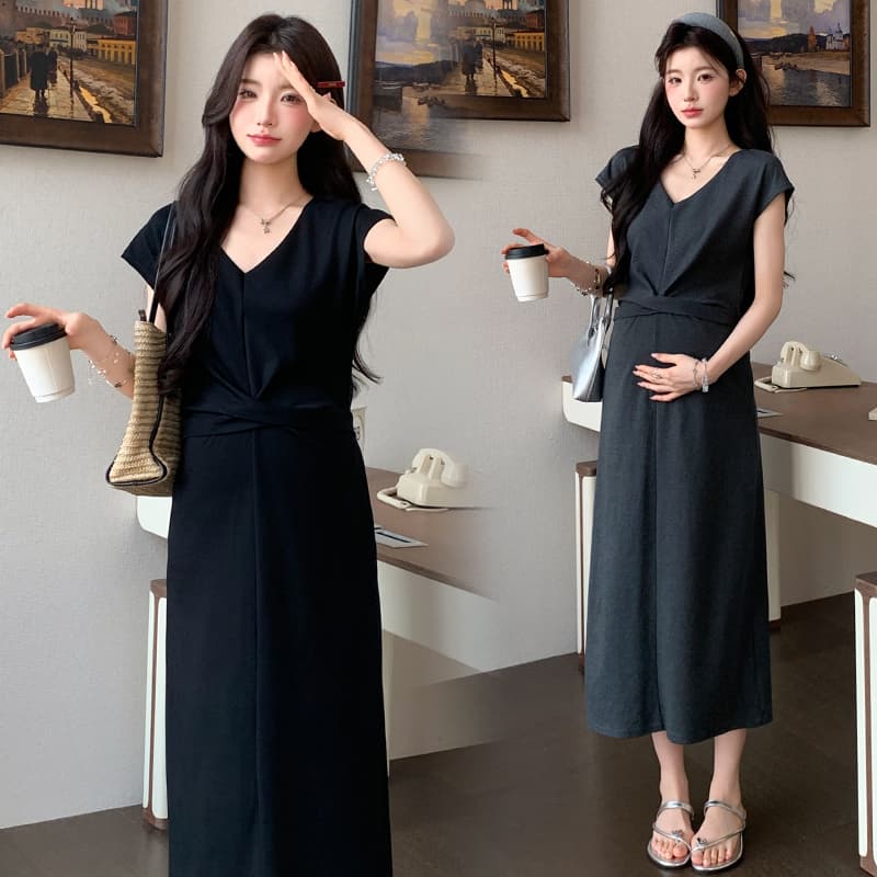 2026 새로운 프랑스식 패션 드레스 여름 새로운 스트랩 허리 수축 미니멀리즘 슬림해 보이는 캐주얼 롱 스커트 이미지 5