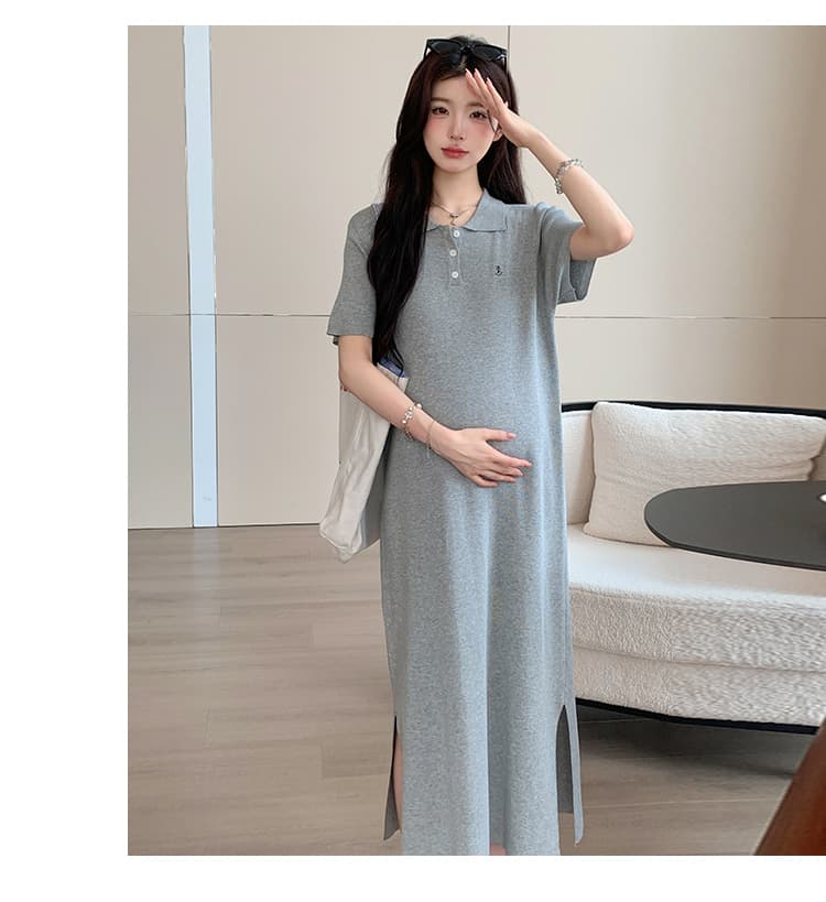 2026 여름 높음 지혜 게으른 치마 익스트림 제인 바람 롱 코트 트임 POLO 칼라 드레스 여름 스트레이트 티셔츠 치마 상세 이미지 22