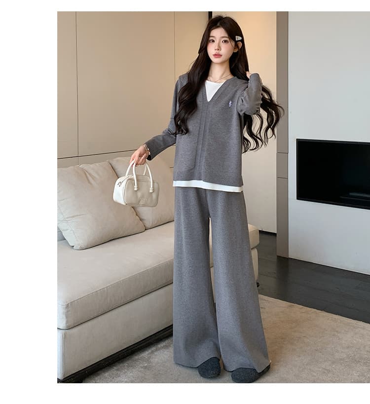 2026 가을 느긋한 바람 게으른 착용 가져 가라. 세트 상세 이미지 23