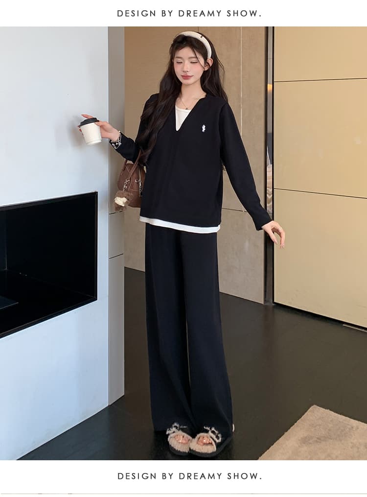 2026 가을 느긋한 바람 게으른 착용 가져 가라. 세트 상세 이미지 46