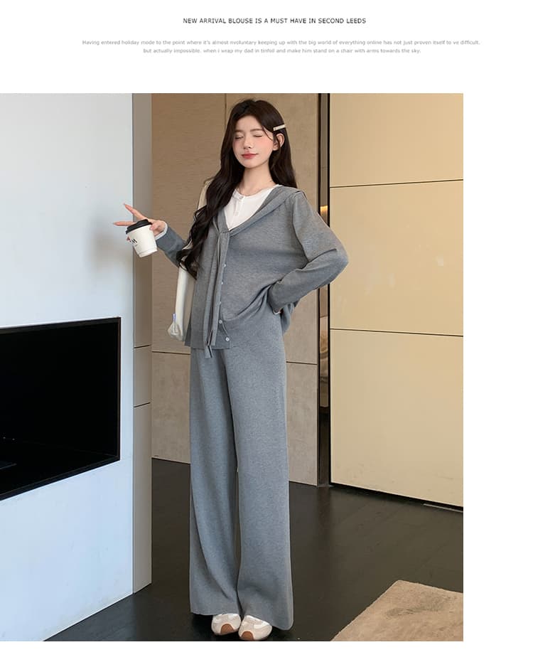 2026 가을 새로운 느긋한 게으른 착용 가져 가라. 세트 상세 이미지 22