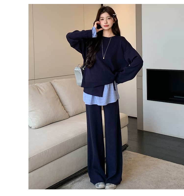 2026 가을 새로운 느긋한 게으른 착용 가져 가라. 세트 상세 이미지 17