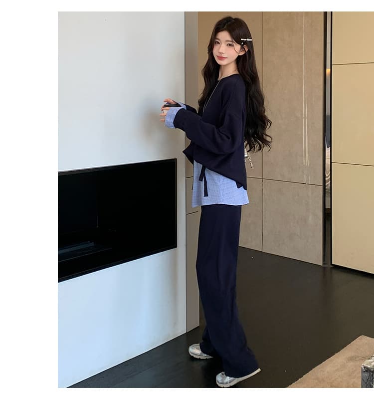 2026 가을 새로운 느긋한 게으른 착용 가져 가라. 세트 상세 이미지 23