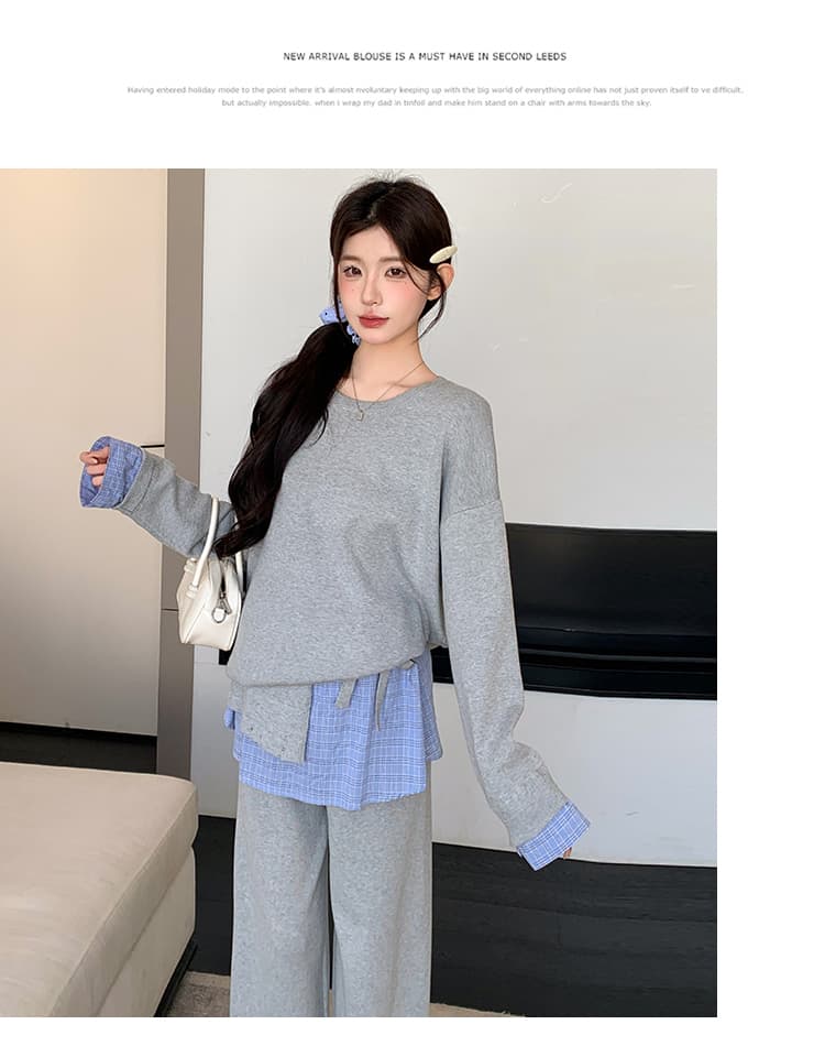 2026 가을 새로운 느긋한 게으른 착용 가져 가라. 세트 상세 이미지 43