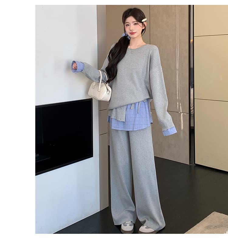 2026 가을 새로운 느긋한 게으른 착용 가져 가라. 세트 상세 이미지 44