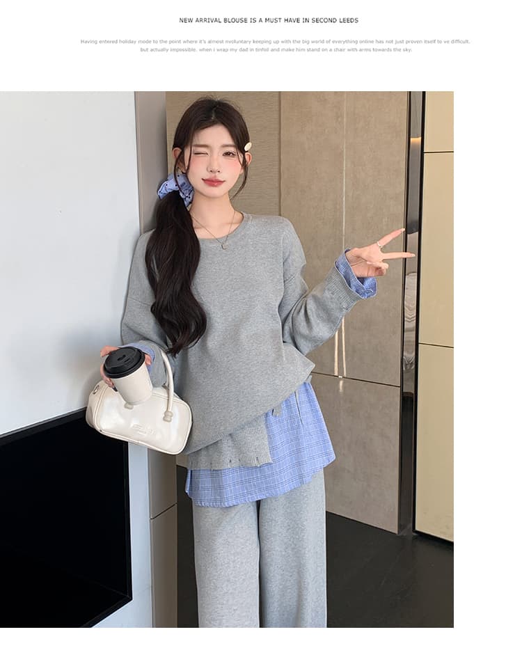 2026 가을 새로운 느긋한 게으른 착용 가져 가라. 세트 상세 이미지 49
