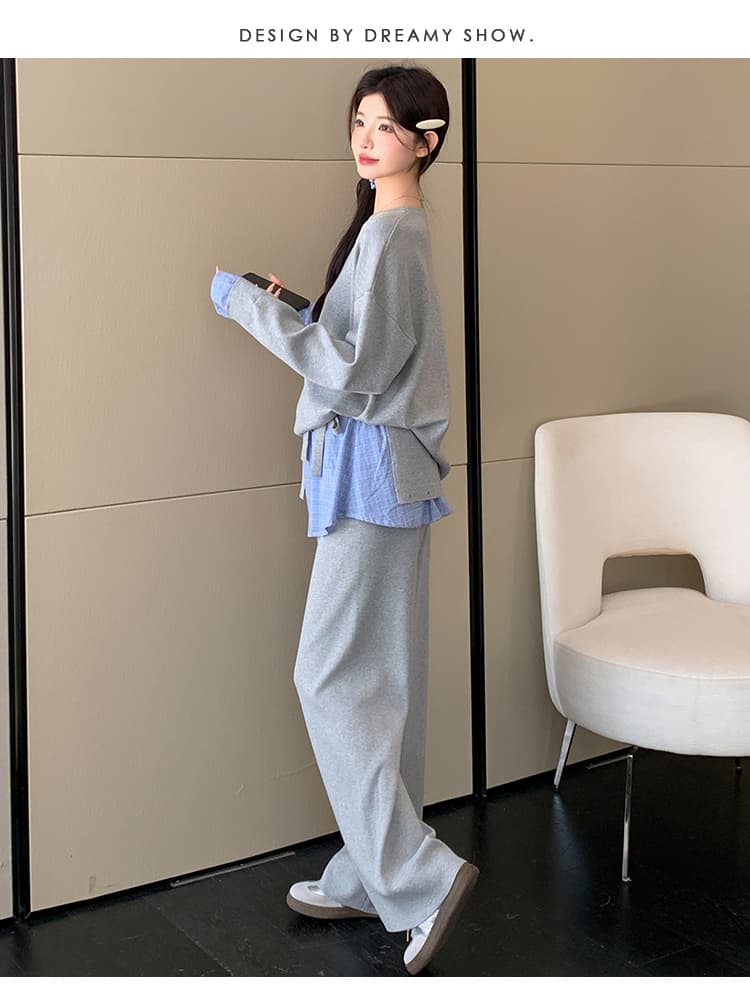2026 가을 새로운 느긋한 게으른 착용 가져 가라. 세트 상세 이미지 54