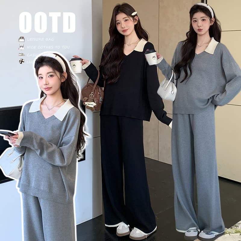 2026 가을 새로운 느긋한 게으른 착용 가져 가라. 캐주얼 세트 이미지 4