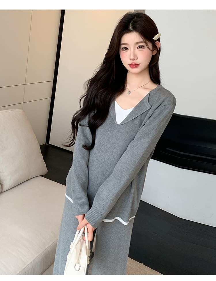 2026 가을 새로운 게으른 착용 가져 가라. 캐주얼 세트 상세 이미지 18