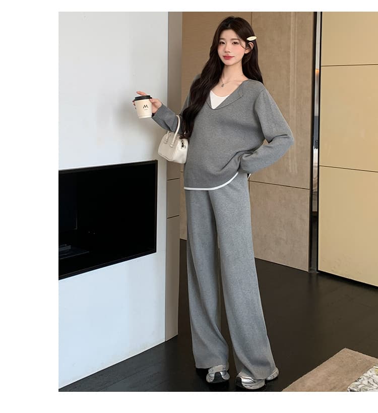 2026 가을 새로운 게으른 착용 가져 가라. 캐주얼 세트 상세 이미지 23