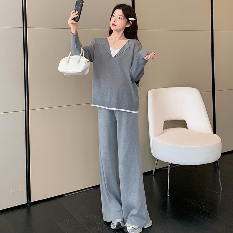 2026 가을 새로운 게으른 착용 가져 가라. 캐주얼 세트 이미지 5