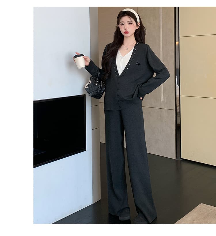2026 가을 새로운 게으른 착용 가져 가라. 제한적 섹션 캐주얼 세트 상세 이미지 22