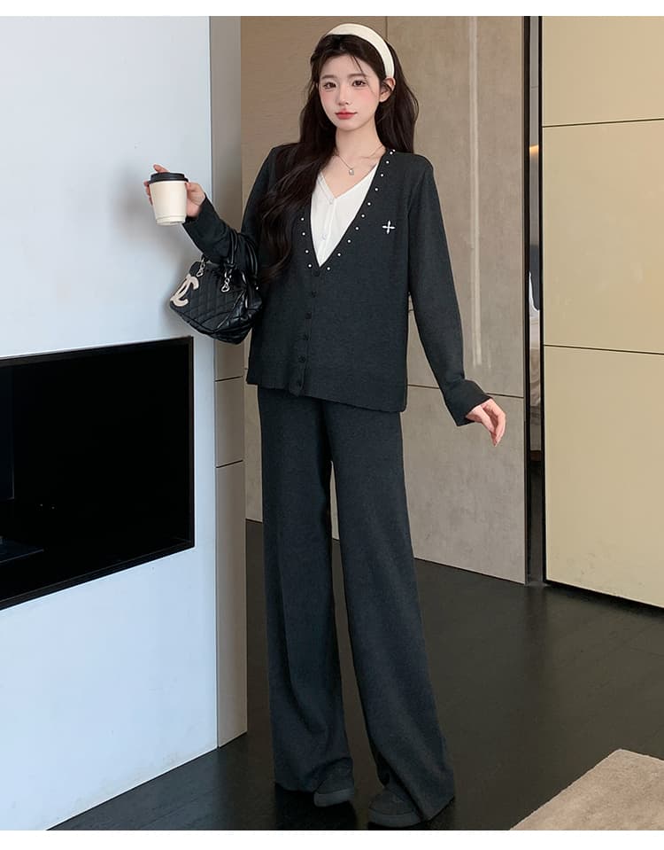 2026 가을 새로운 게으른 착용 가져 가라. 제한적 섹션 캐주얼 세트 상세 이미지 23