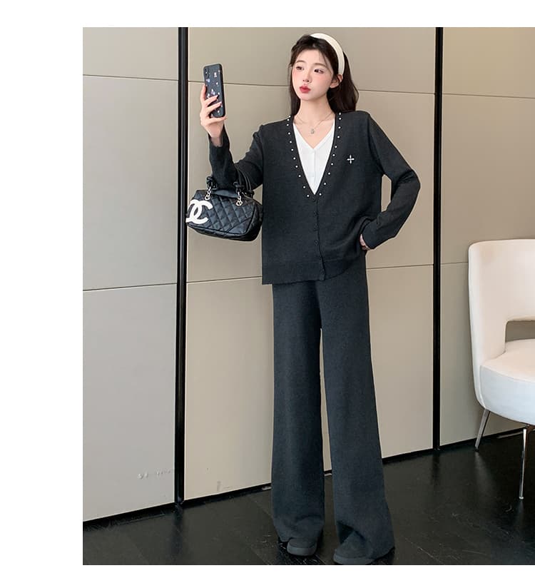 2026 가을 새로운 게으른 착용 가져 가라. 제한적 섹션 캐주얼 세트 상세 이미지 30