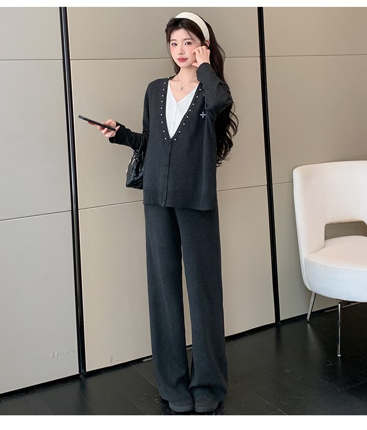2026 가을 새로운 게으른 착용 가져 가라. 제한적 섹션 캐주얼 세트 상세 이미지 33