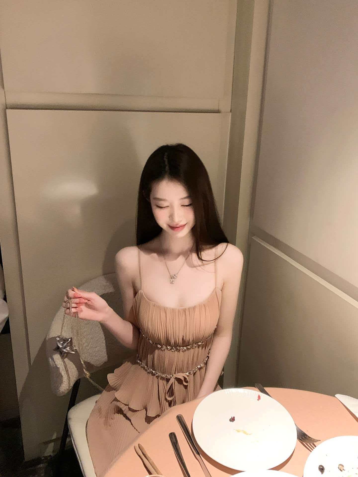 hotdog 핫도그 매우 매운맛 훈련 빛 매번 여름 순수한 욕망 절묘한 슬립 반신 스커트 미니 스커트 품격 투피스 세트 이미지 4