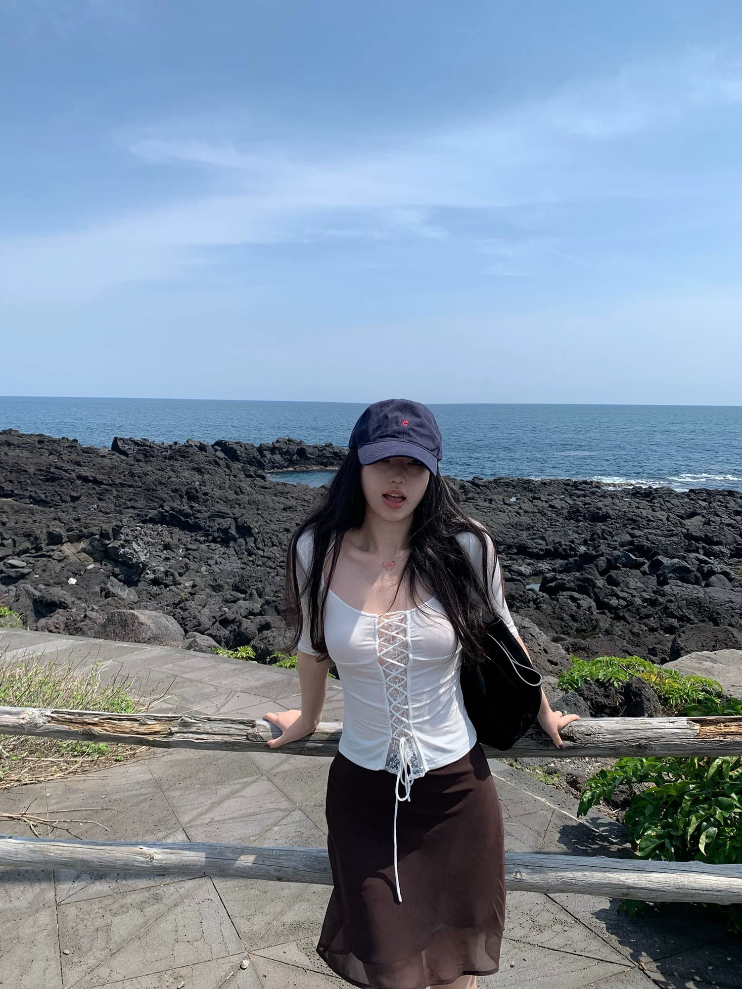 sheepland 한 여성 비밀번호 주간 실크 섹시함 홀로우 아웃 레이스 조각 반팔 티셔츠 여성 여름 스트랩 허리 수축 맨위 상세 이미지 4