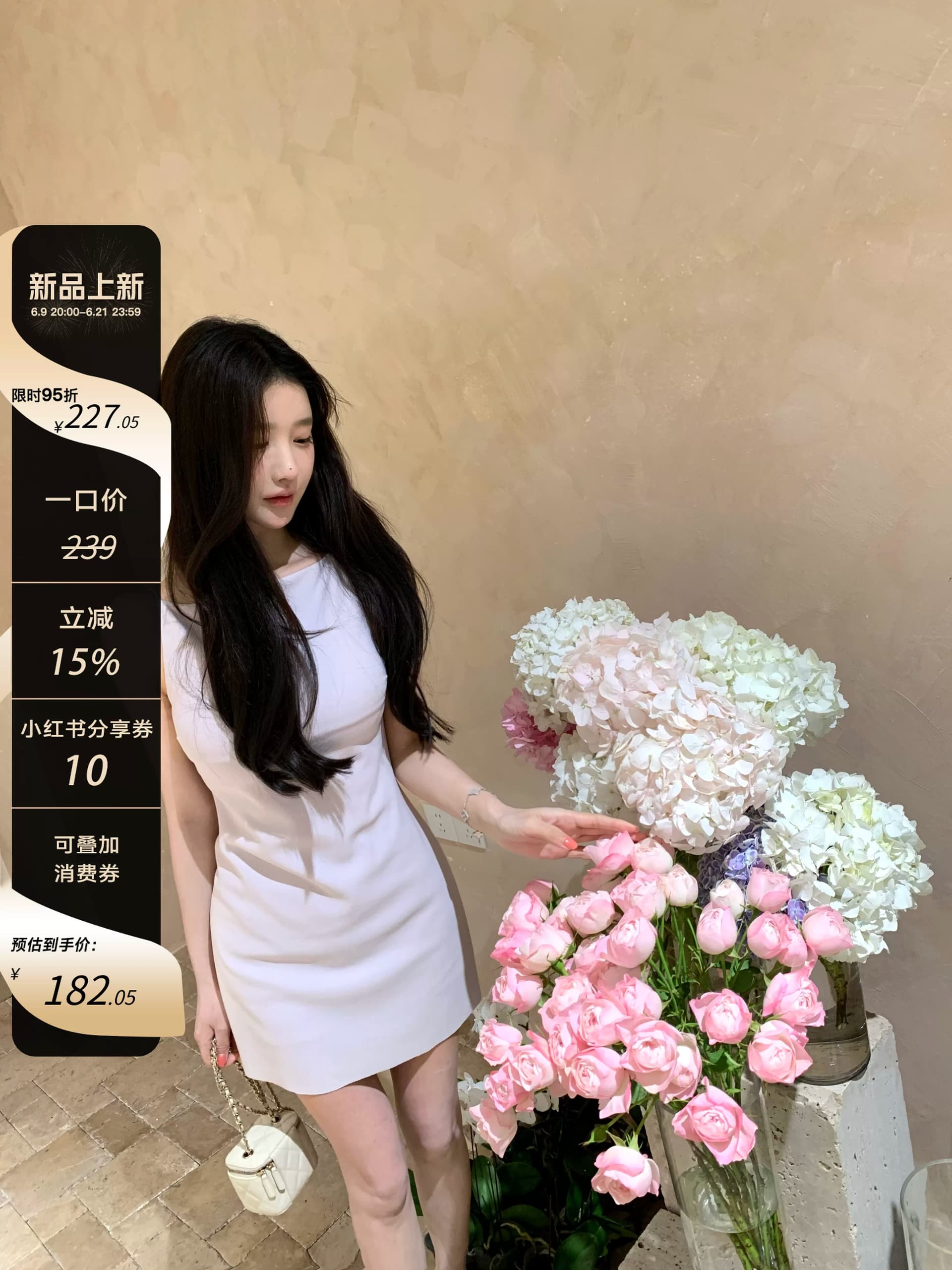 진짜 착용 필드 아니요 인내심있는 아름다움 센스 한 부서 낮음 채도 보트넥 드레스 루이 가을 치마 이미지 4