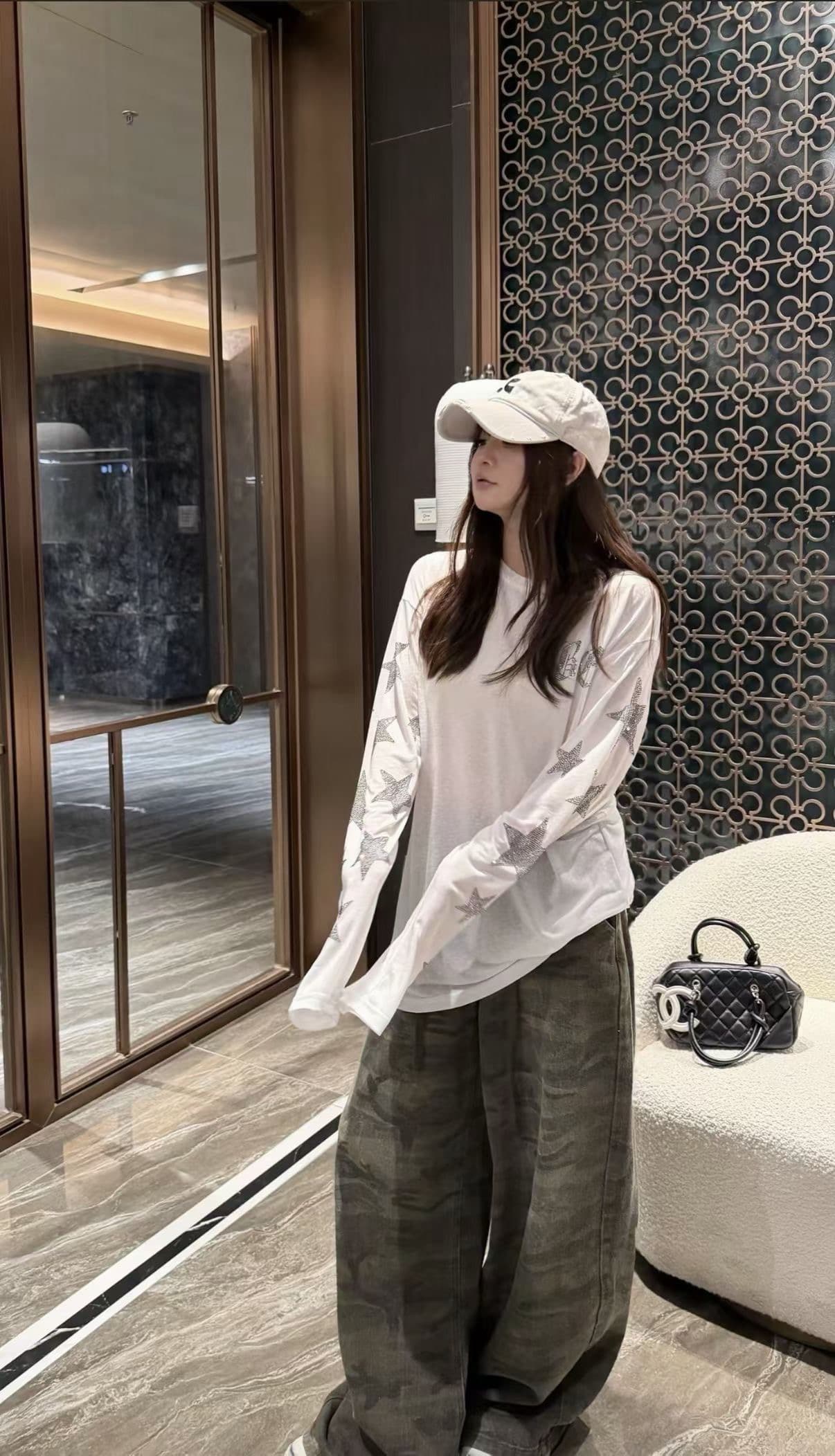 2026 새로운 별 핫픽스 긴팔 블라우스 이미지 3
