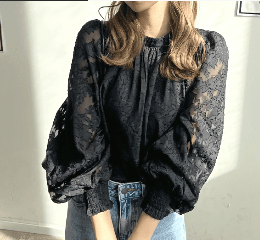 외부 싱글 일본식 한국 스타일 동남아시아 대외 무역 한국 스타일 해변 셔츠 쉬폰 블라우스 레이스 맨위 태양 보호 셔츠 에어컨 셔츠 상세 이미지 1