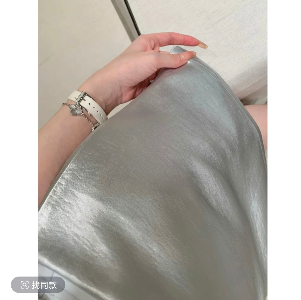 youenbb 안개 블루 언약 맨위 품격 리본 민소매 여성 여름 슬림해 보이는 맨위 디자인 센스 슬림해 보이는 치마바지 이미지 2