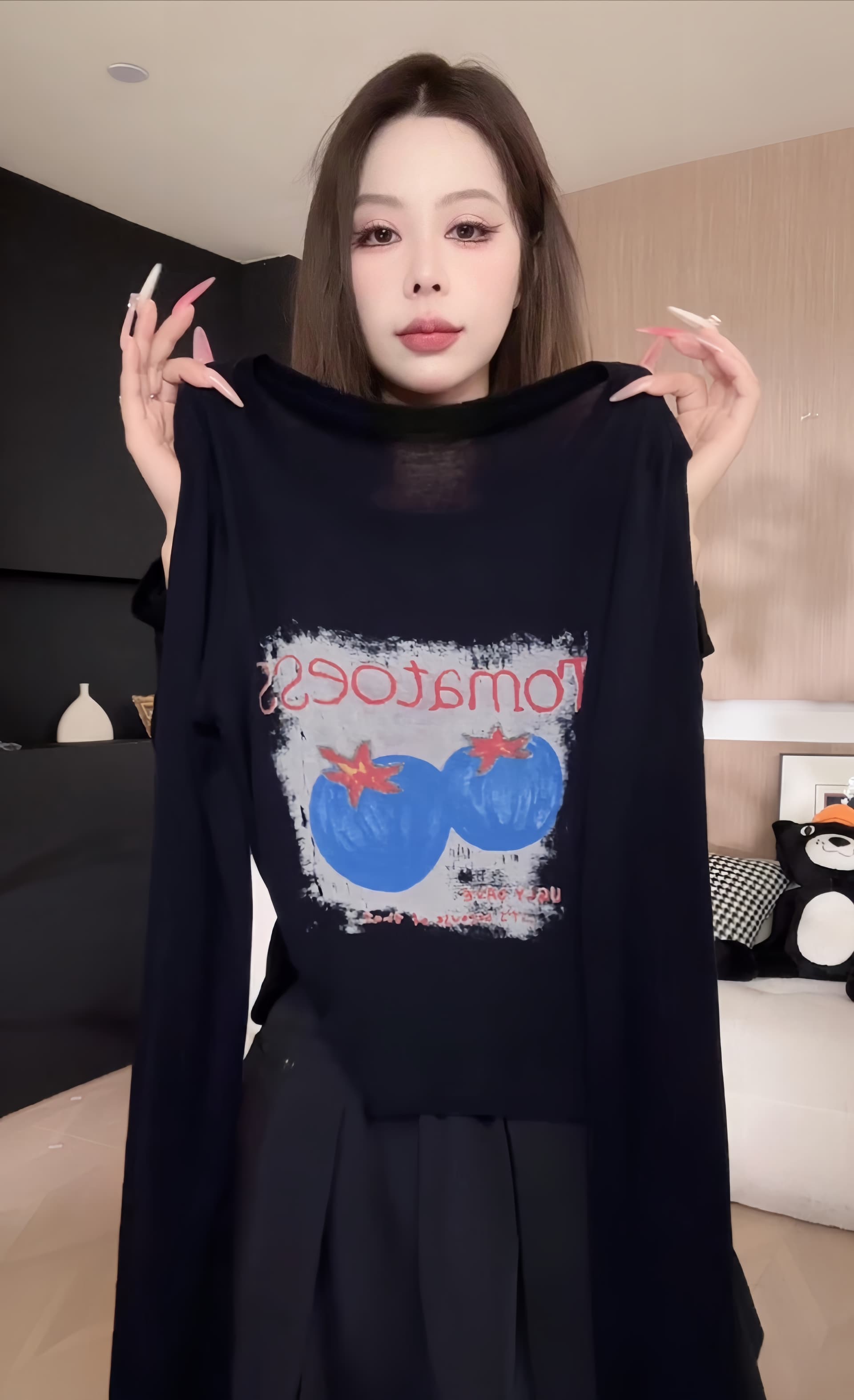 토마토 ct122-06 여름 깃발 바람 디자이너 패션 맨위 다용도 긴팔 상세 이미지 1