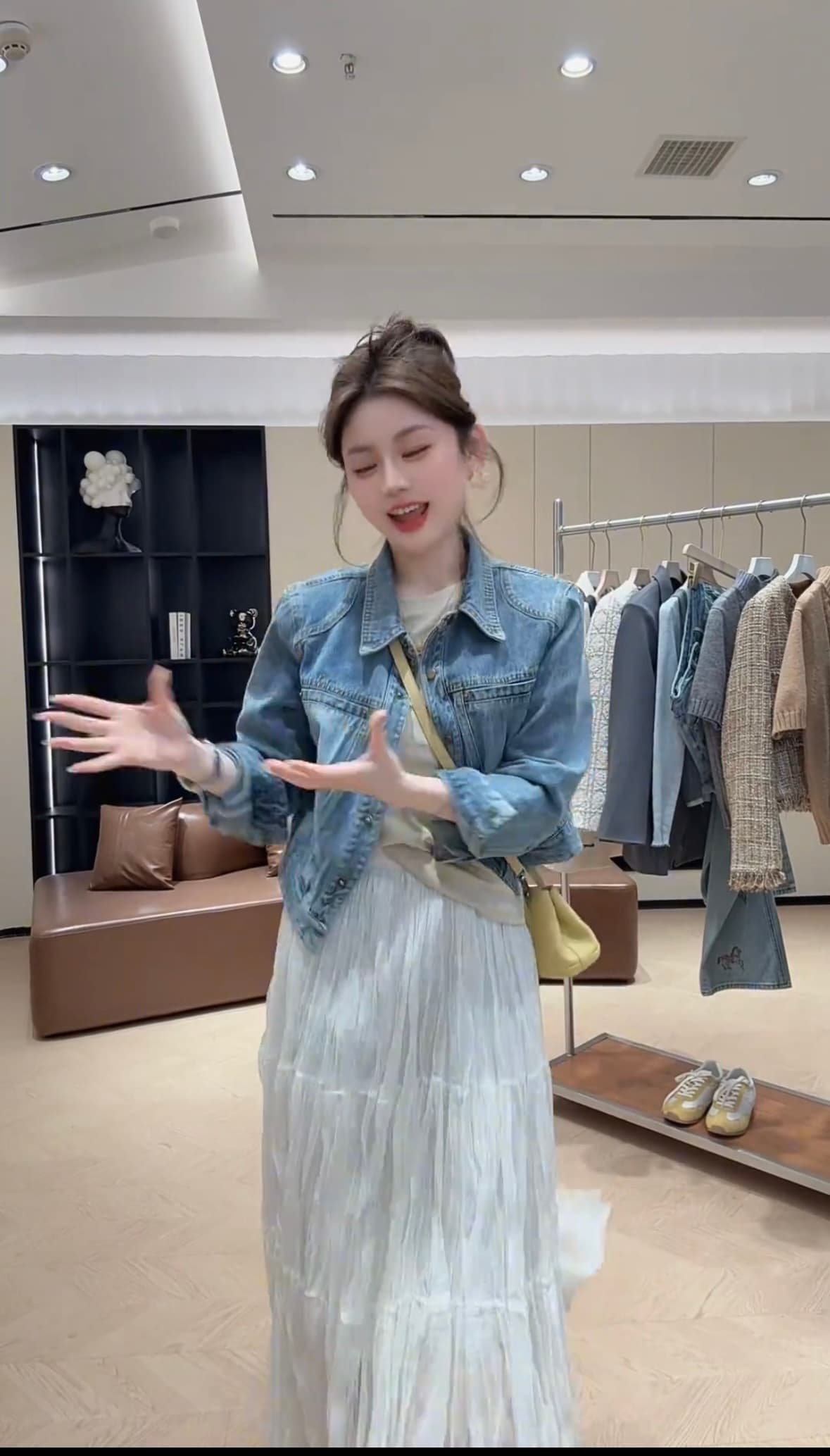 콩 추천 262619 봄 패션 한국 스타일 파란색 데님 재킷 쇼트 스타일 외국 가스 이미지 2