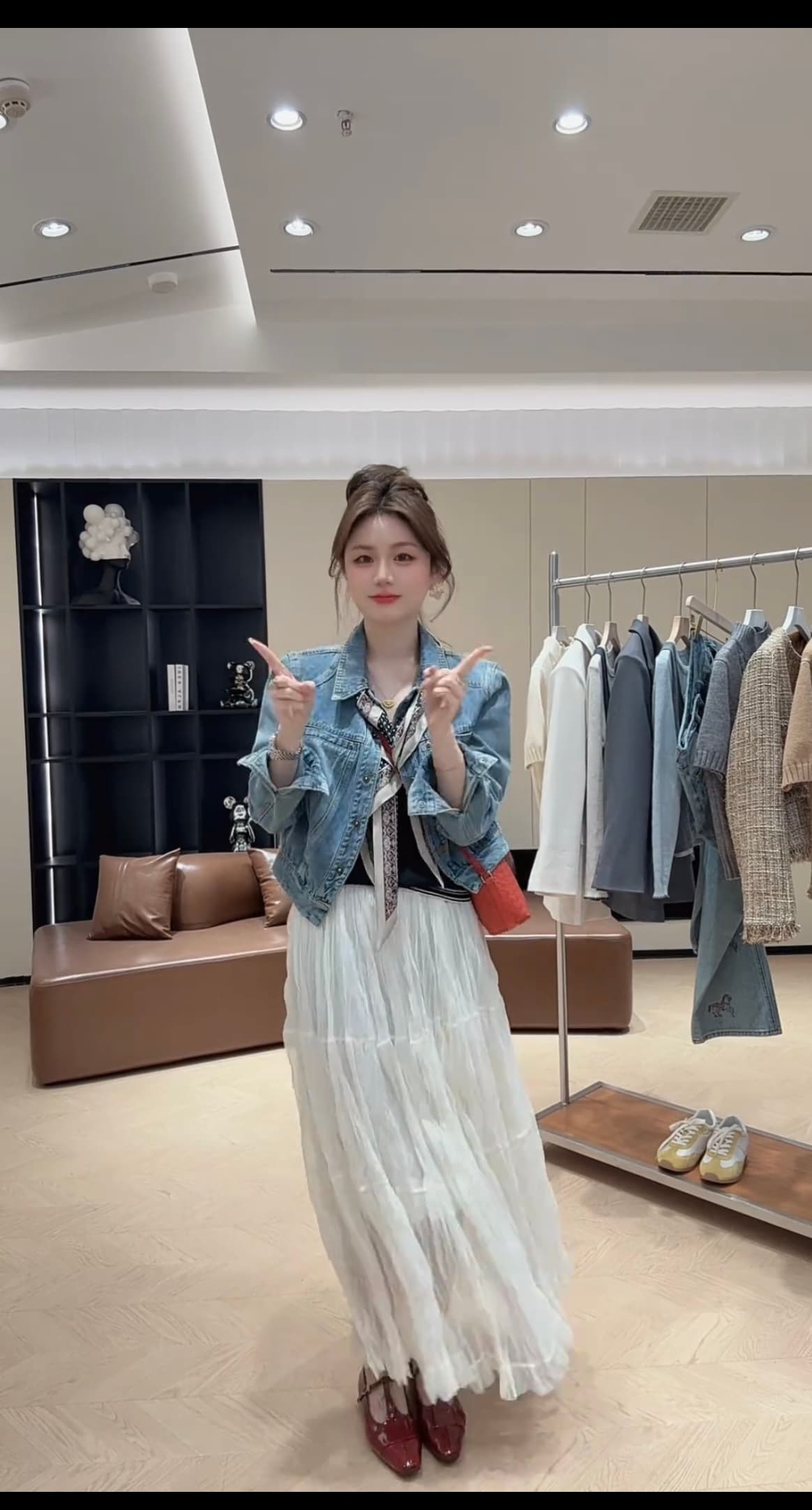 콩 추천 262619 봄 패션 한국 스타일 파란색 데님 재킷 쇼트 스타일 외국 가스 이미지 3