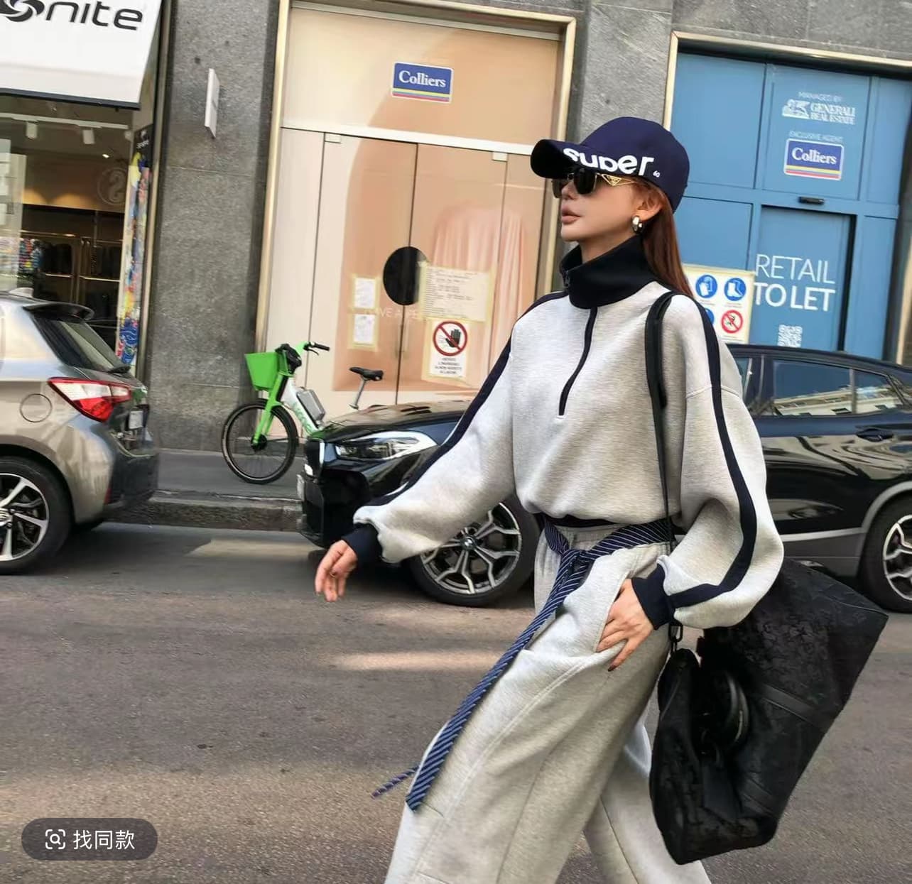 부드럽게 6 월 머리카락 머리카락 후드티 가을 예술 바람 다용도 캐주얼 루즈핏 슬림해 보이는 후드티 세트 이미지 2