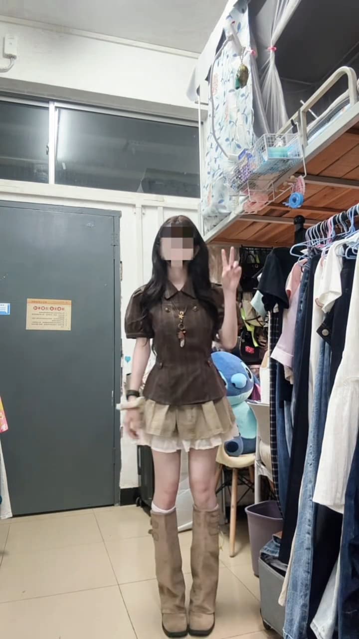 브라운 허리 수축 맨위 이미지 2