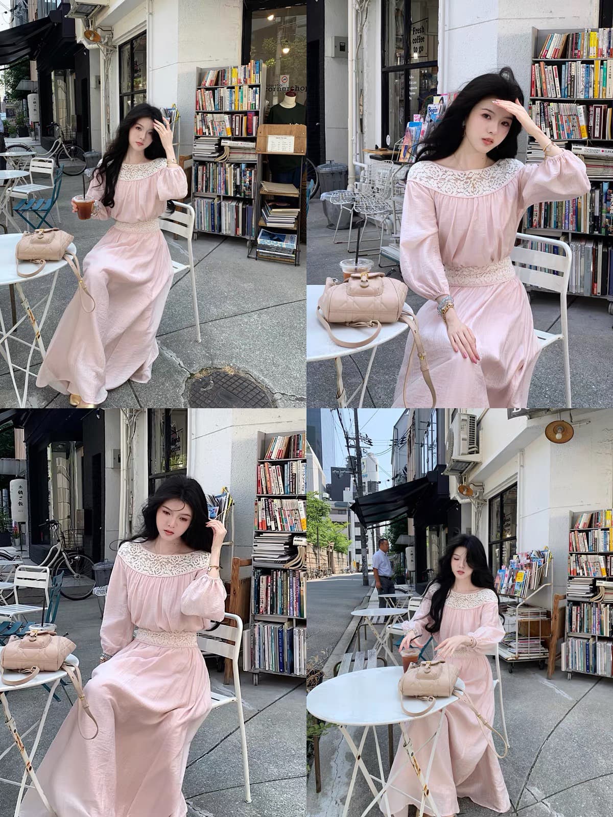 8.4 늦게 20 점 대 eees 부드러운 옥 따뜻한 향기 질감 주간 실크 전환 여름 홀로우 아웃 뼈 선 레이스 세트 상세 이미지 3