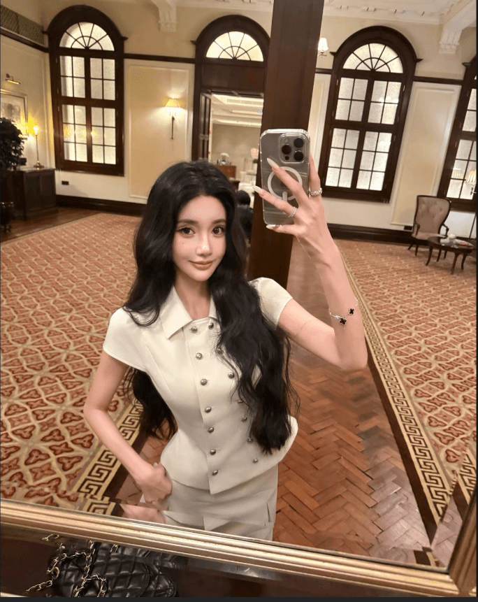barbchill 나폴레옹 스타일 세트 더블 행 금속 버클 셔츠 맨위 불규칙 비스듬한 자르다 반신 스커트 이미지 2