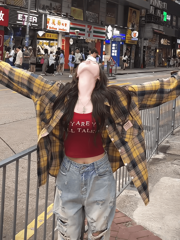 아메리칸 레트로 파란색 체크무늬 여성 셔츠 가을 2026 새로운 셔츠 재킷 디자인 센스 작은 대중 맨위 상세 이미지 1