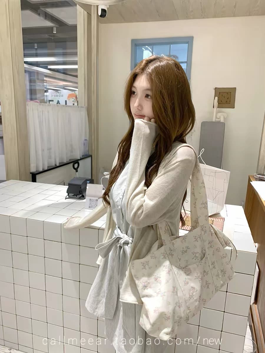callmeear 스트라이프 조끼 원피스 스트랩 스트라이프 조끼 스커트 이른 가을 민소매 한 마디 드레스 이미지 2