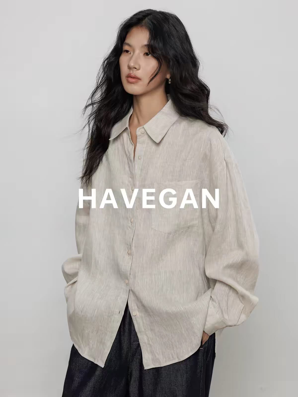 2026 가을 아마 블루 긴팔 여성 셔츠 레트로 고급 센스 출퇴근 오래된 돈 바람 맨위 상세 이미지 2