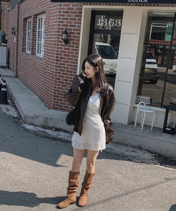 있음 선적 한국 chic 레이스 조각 슬립 작은 셔츠 여성 스택 착용 거즈 스커트 표지 치마 인사이드 가져 가라. 만나는 미니 스커트 상세 이미지 14