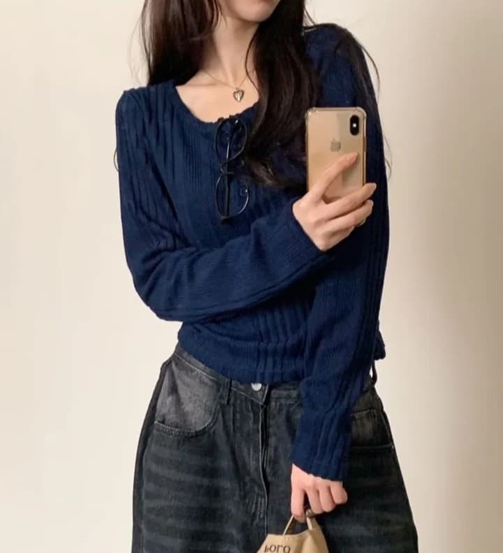 있음 선적 한국 chic 봄 가을 기본 셔츠 인사이드 가져 가라. 긴팔 니트 작은 키 품격 맨위 상세 이미지 7