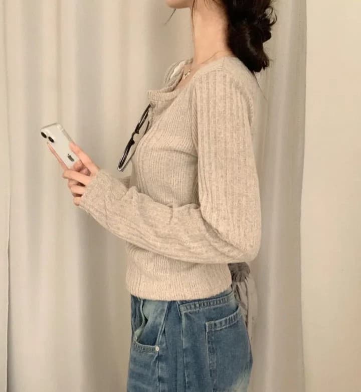 있음 선적 한국 chic 봄 가을 기본 셔츠 인사이드 가져 가라. 긴팔 니트 작은 키 품격 맨위 상세 이미지 9